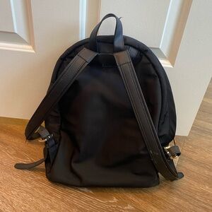 Black mini backpack